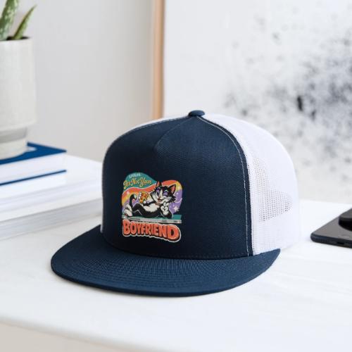 Sassy Cat Pride Pizza Retro Comic - Trucker Hat