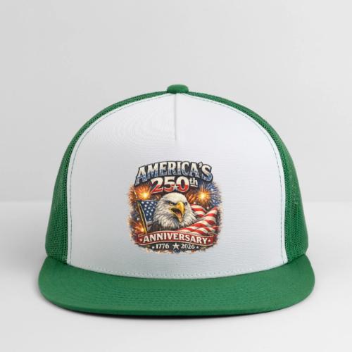 America 250th Anniversary Timeline Design - Trucker Hat