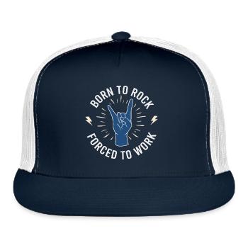 Born to Rock - Trucker Hat - navy/white - Front