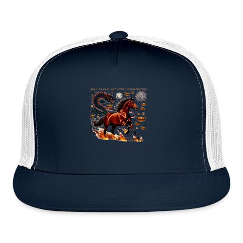 Year of the Horse Victory T Shirt, Lunar New Year - Trucker Hat