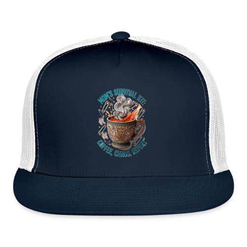 Mom's Survival Kit Tee | Coffee Chaos - Trucker Hat