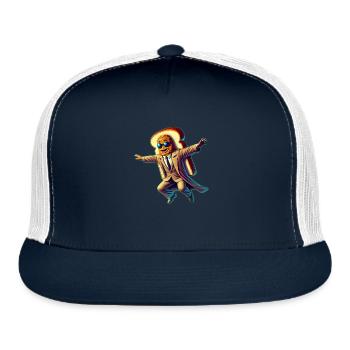 The Red Pill Sando - Trucker Hat - navy/white - Front