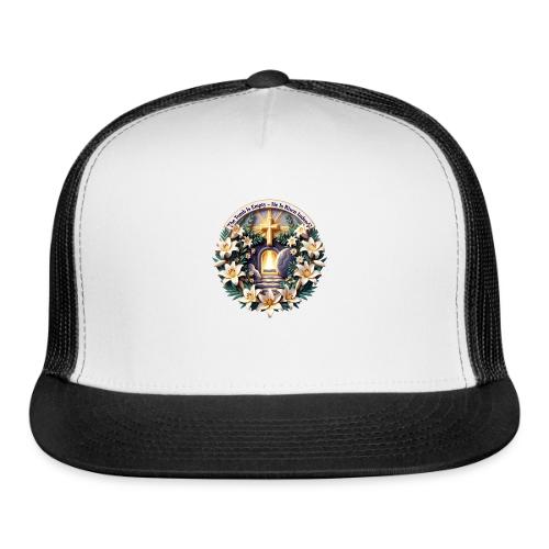 Easter The Tomb Is Empty T Shirt, Christian Gift - Trucker Hat