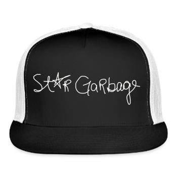 Star Garbage Logo - Trucker Hat - black/white - Front
