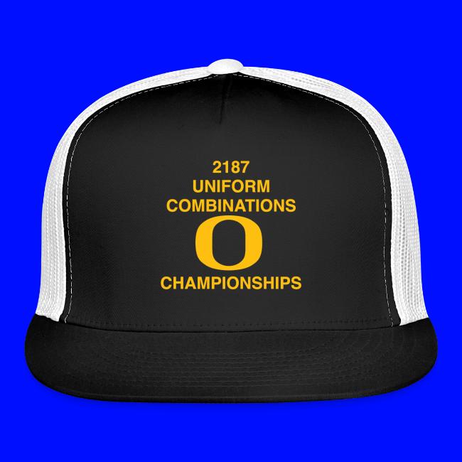 2187 UNIFORM COMBINATIONS O CHAMPIONSHIPS