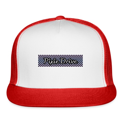 PixieDrive Race Flag Inspired Pastel Logo - Trucker Cap