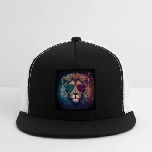 Jesus Lion of Judah wearing love glasses - Trucker Hat