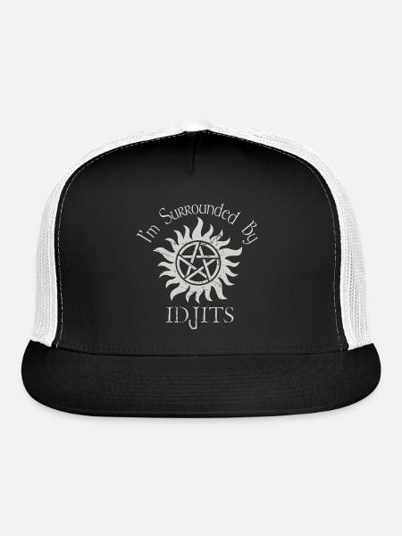 Idjits are everywhere - Trucker Hat - black/white