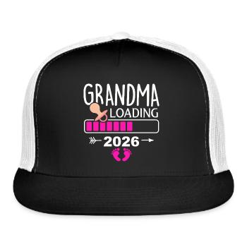 Grandma Loading 2026 Future Arrival - Trucker Hat - black/white - Front