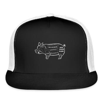 TASTY PIG CUTS - Trucker Hat - black/white - Front