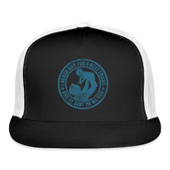 father and son - Trucker Hat - black/white - Front