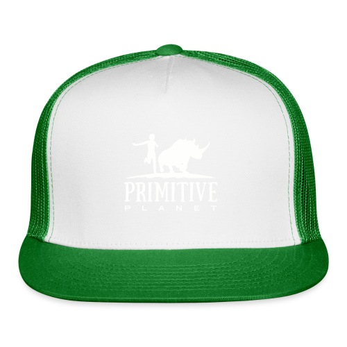 Primitive Planet Logo White - Trucker Cap