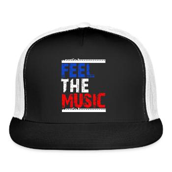 Feel the Music 3 - Trucker Hat - black/white - Front