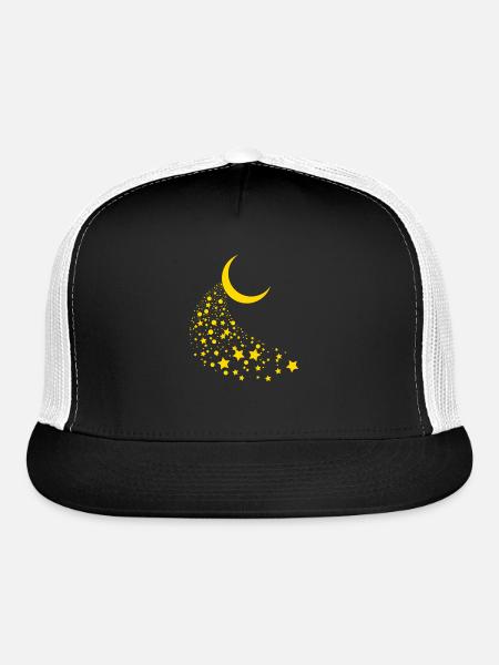 Star moon - Trucker Hat - black/white