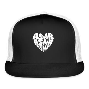 ASMR - Trucker Hat - black/white - Front