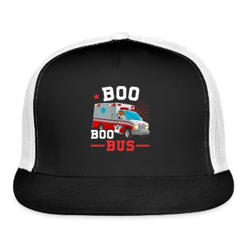 911 Dispatcher Heroes Ambulance Dispatchers Gifts - Trucker Hat - black/white - Front