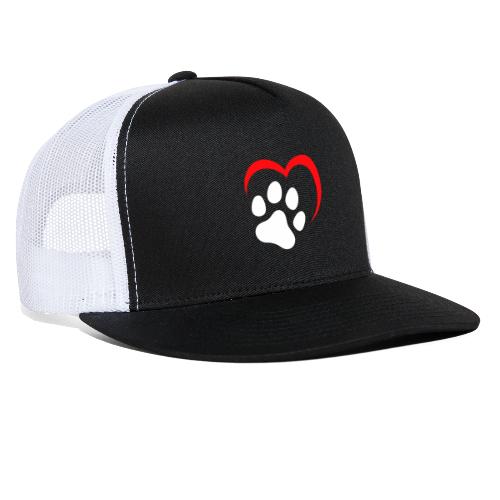 Heart and Paw Print - Trucker Hat