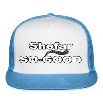 Shofar SO GOOD - Trucker Hat - white/blue - Front