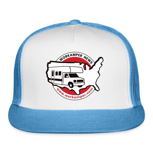 Workamper News Official Logo with Website URL - Trucker Hat