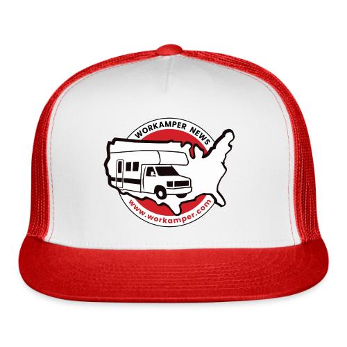Workamper News Official Logo with Website URL - Trucker Hat