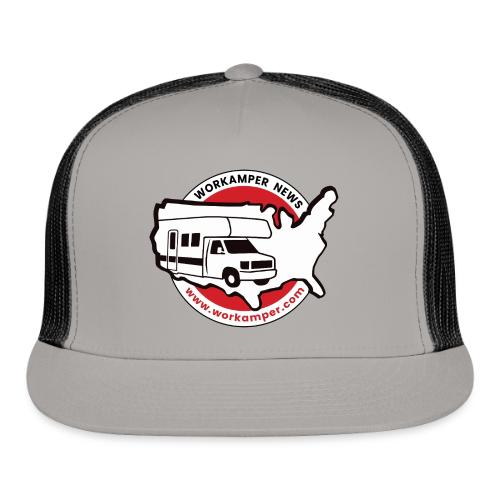 Workamper News Official Logo with Website URL - Trucker Hat