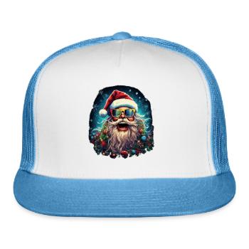 Joyful Santa's LOL Celebration - Trucker Hat - white/blue - Front