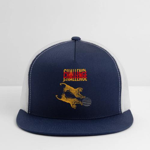 Double tiger fashion, jungle feline animals. - Trucker Hat