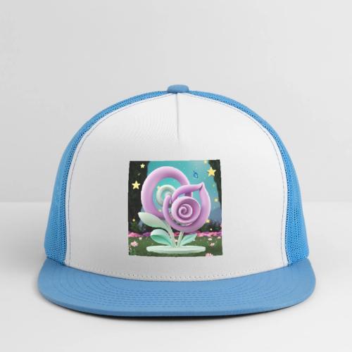 Lila Bloom | Double Floral Eco-Inspired Art - Trucker Hat