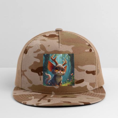 Magical Forest Creature with Deer Horns - Trucker Hat