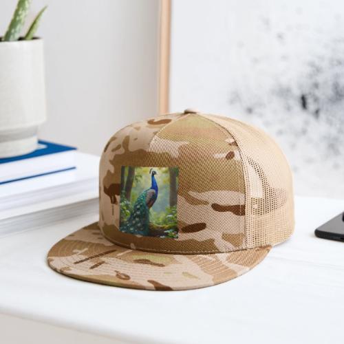 Majestic Peacock in Enchanted Forest - Trucker Hat