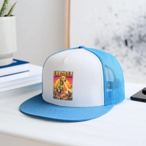 Labzilla Giant Yellow Labrador Monster Tee - Trucker Hat