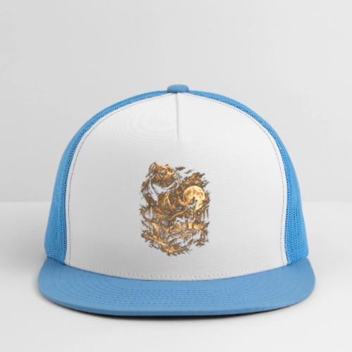 Pit Bull Howling Moon Fantasy Forest Tee - Trucker Hat