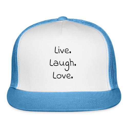 Smoon City_Live laugh love Black - Trucker Hat