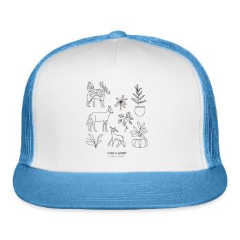 Simplicity is Beauty - Trucker Hat - white/blue - Front