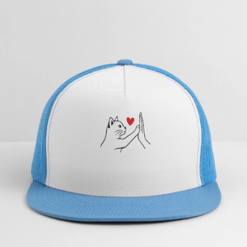 Cat Lover High-Five T-Shirt - Trucker Hat