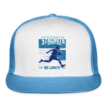 STRENGTH in Every Move - Trucker Hat - white/blue - Front