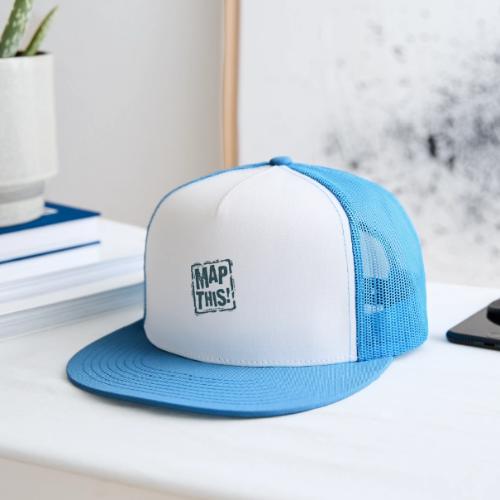 MapThis! Black Stamp Logo - Trucker Hat