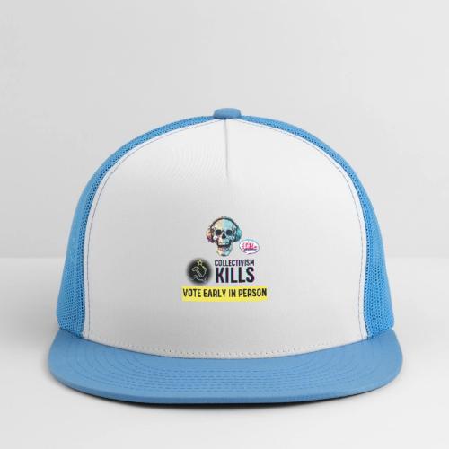 Collectivism Kills Transparent -black font - Trucker Hat