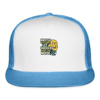 success - Trucker Hat - white/blue - Front