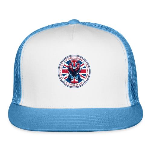 England Lion Emblem T Shirt, Flag Pride Gift - Trucker Hat
