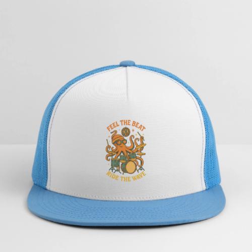 Feel the Beat Octopus Drummer Retro 70s t-shirt - Trucker Hat