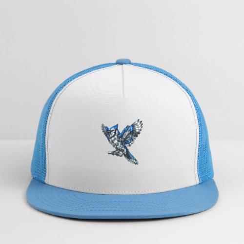 Silver Blue Jay Open Wing Perch - Trucker Hat