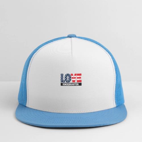 Love Kindergarten Patriotic Graduation - Trucker Hat
