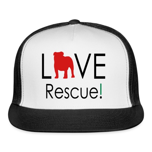 Love Rescue English Bulldog - Trucker Cap