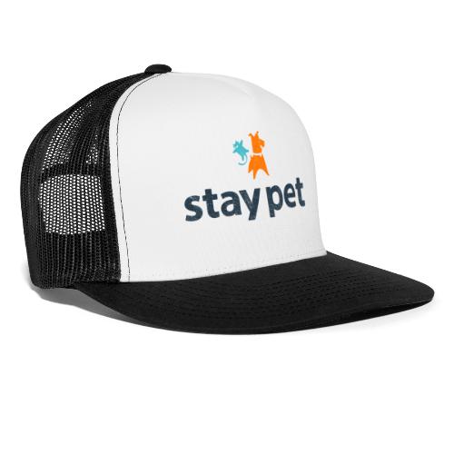 Stay Pet Blue Worn Logo - Trucker Cap