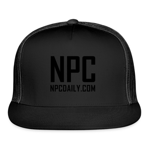 N P C with site black - Trucker Cap