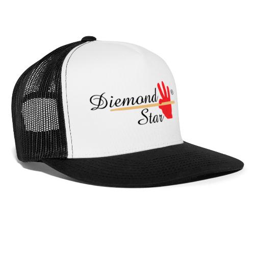 Diemond Star Logo Black Font - Trucker Cap