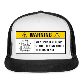Funny Neuroscience Quote - Trucker Hat - white/black - Front