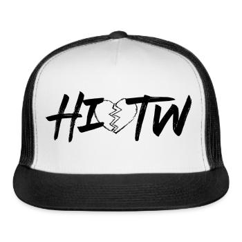 Official Scorey "HIOTW" Broken Heart (Black) - Trucker Hat - white/black - Front