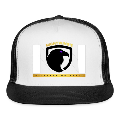 Nightwing WhitexBLK Logo - Trucker Cap
